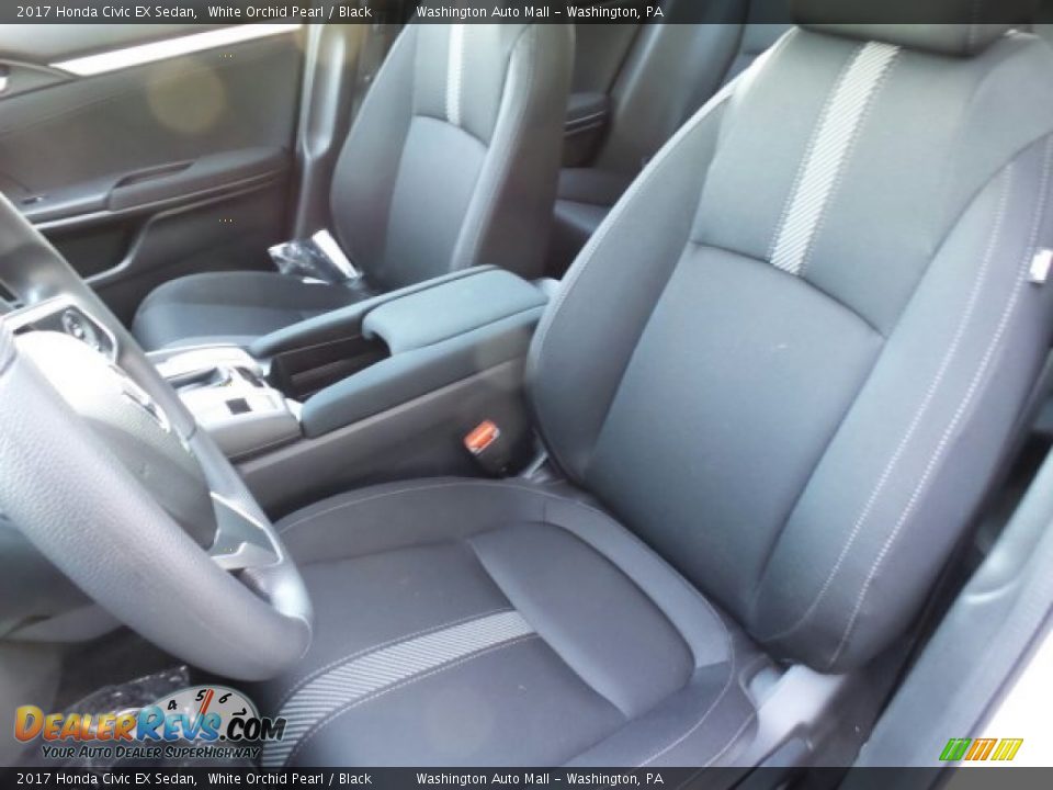 Black Interior - 2017 Honda Civic EX Sedan Photo #10