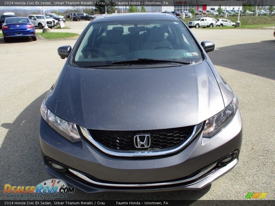 2014 Honda Civic EX Sedan Urban Titanium Metallic / Gray Photo #18
