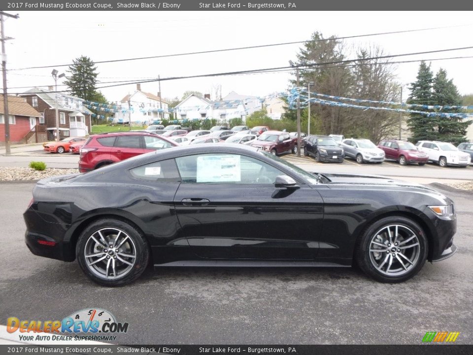 2017 Ford Mustang Ecoboost Coupe Shadow Black / Ebony Photo #4