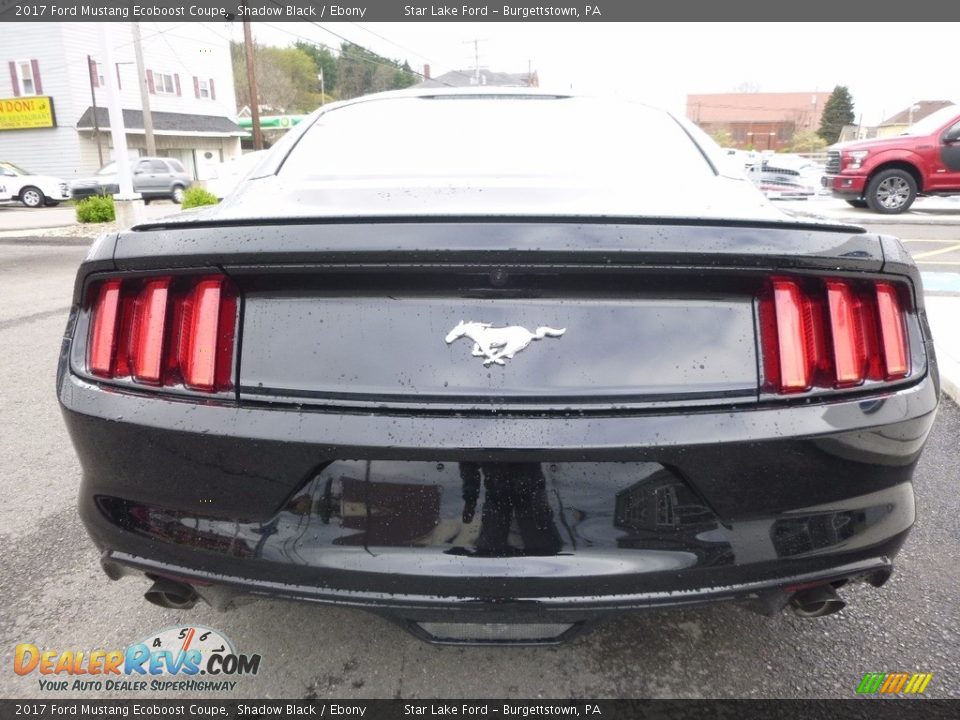 2017 Ford Mustang Ecoboost Coupe Shadow Black / Ebony Photo #6
