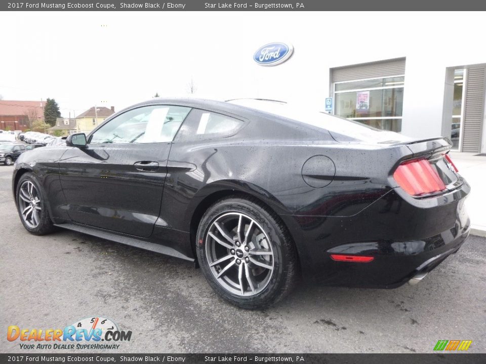 2017 Ford Mustang Ecoboost Coupe Shadow Black / Ebony Photo #7