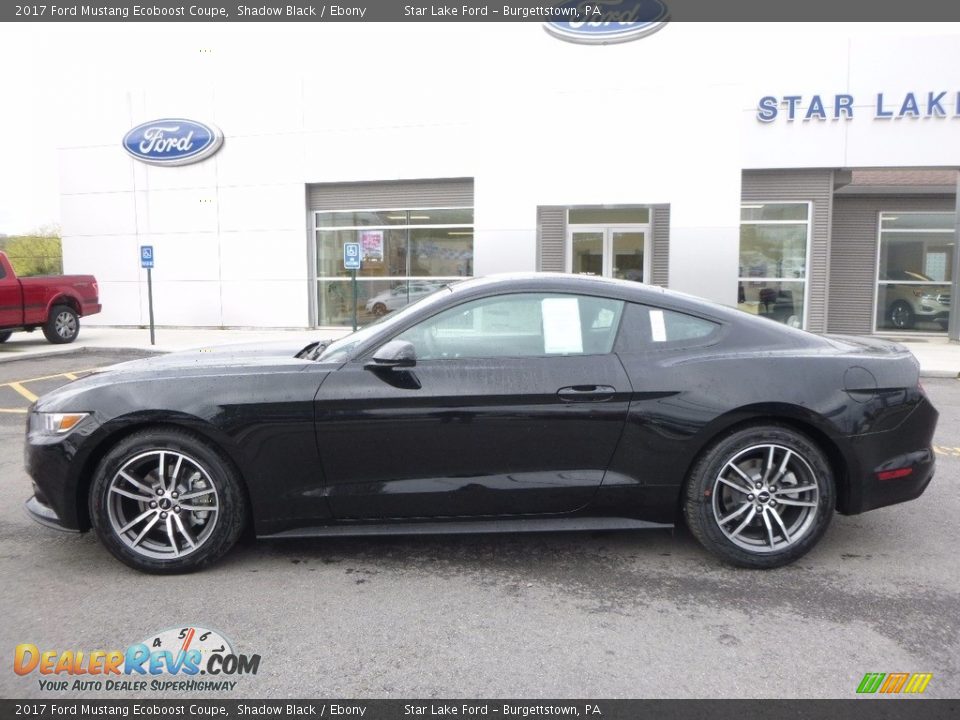 2017 Ford Mustang Ecoboost Coupe Shadow Black / Ebony Photo #8