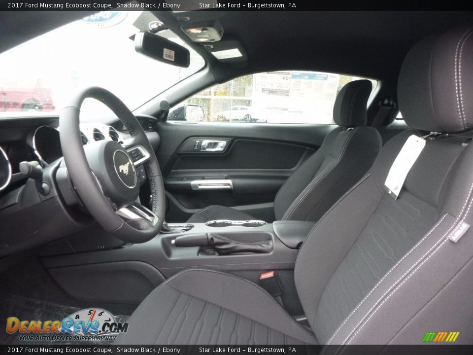 2017 Ford Mustang Ecoboost Coupe Shadow Black / Ebony Photo #9