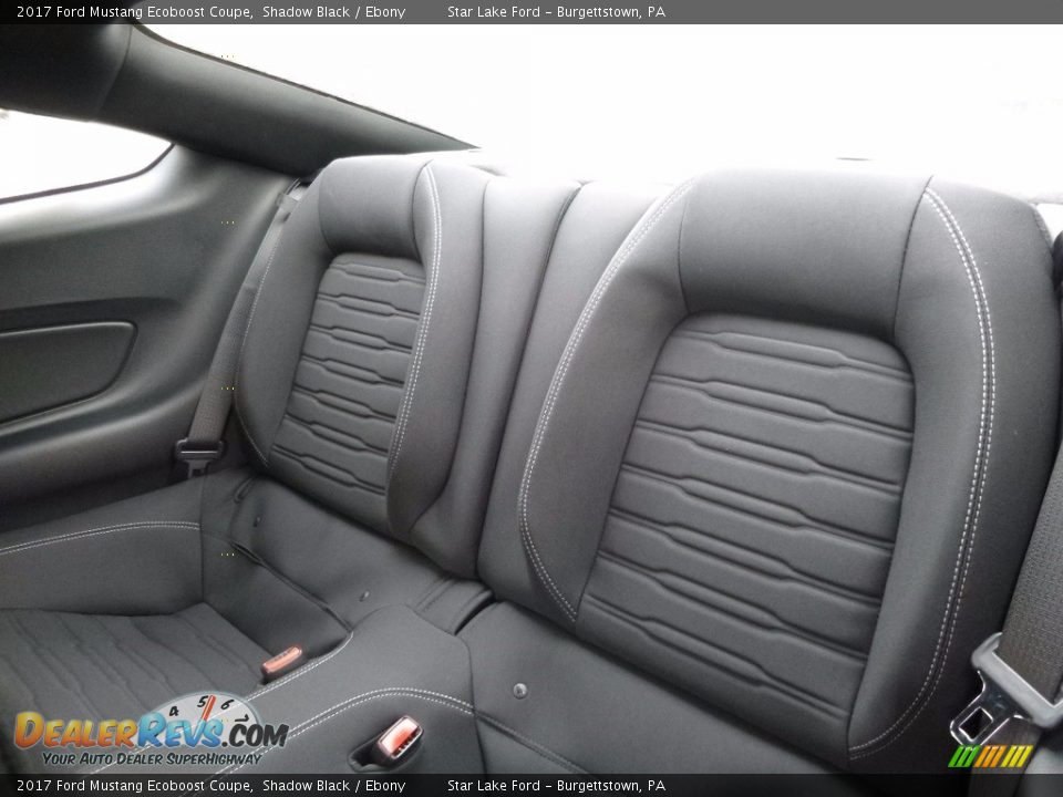 2017 Ford Mustang Ecoboost Coupe Shadow Black / Ebony Photo #10