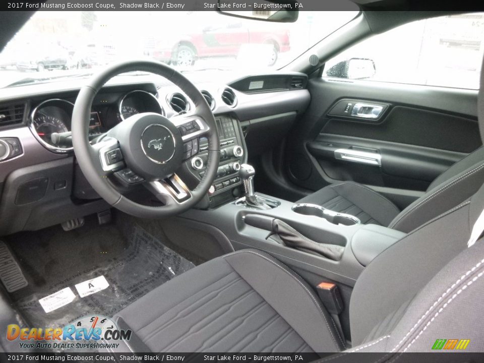 2017 Ford Mustang Ecoboost Coupe Shadow Black / Ebony Photo #11