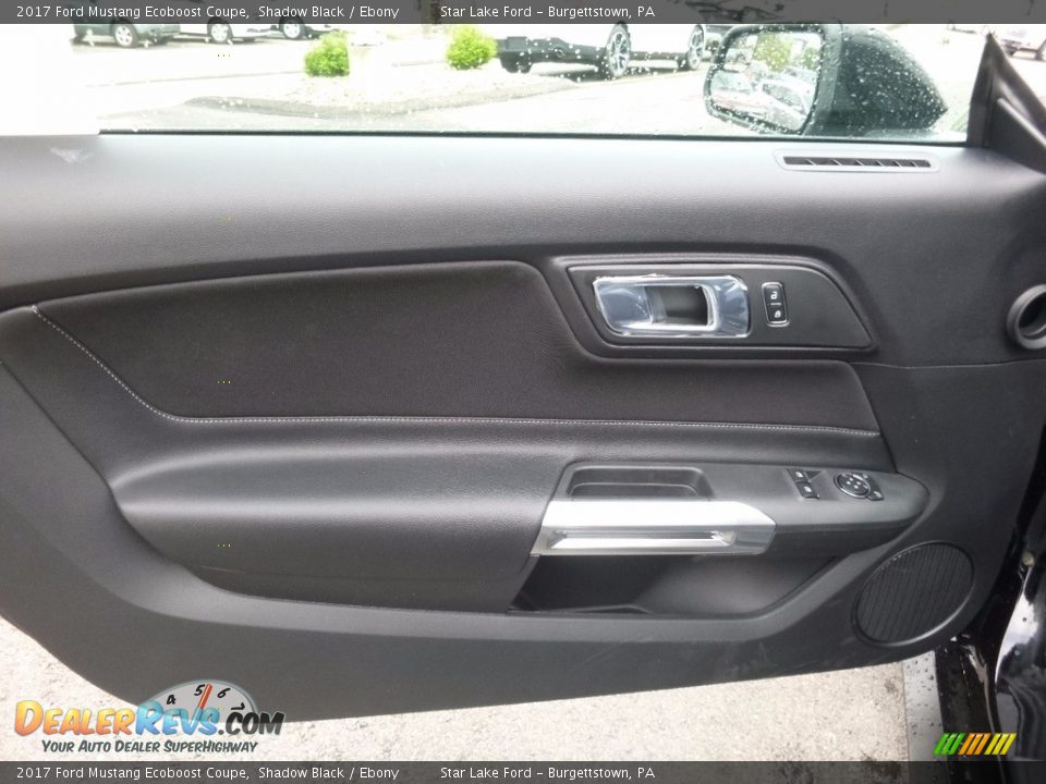 2017 Ford Mustang Ecoboost Coupe Shadow Black / Ebony Photo #12