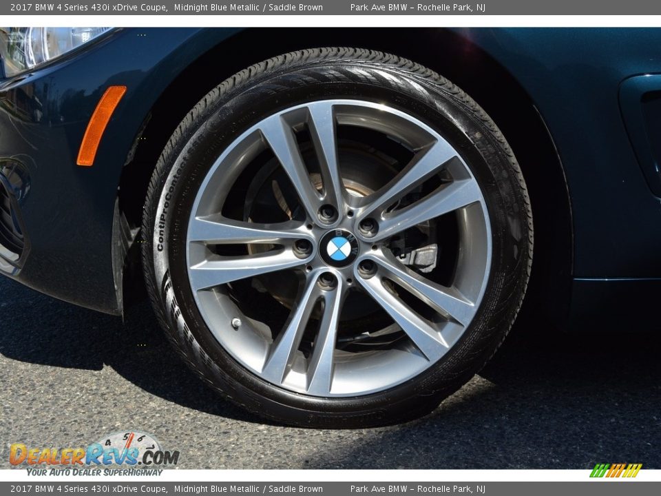2017 BMW 4 Series 430i xDrive Coupe Midnight Blue Metallic / Saddle Brown Photo #31