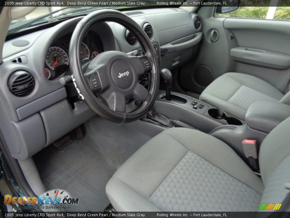 Medium Slate Gray Interior - 2005 Jeep Liberty CRD Sport 4x4 Photo #14