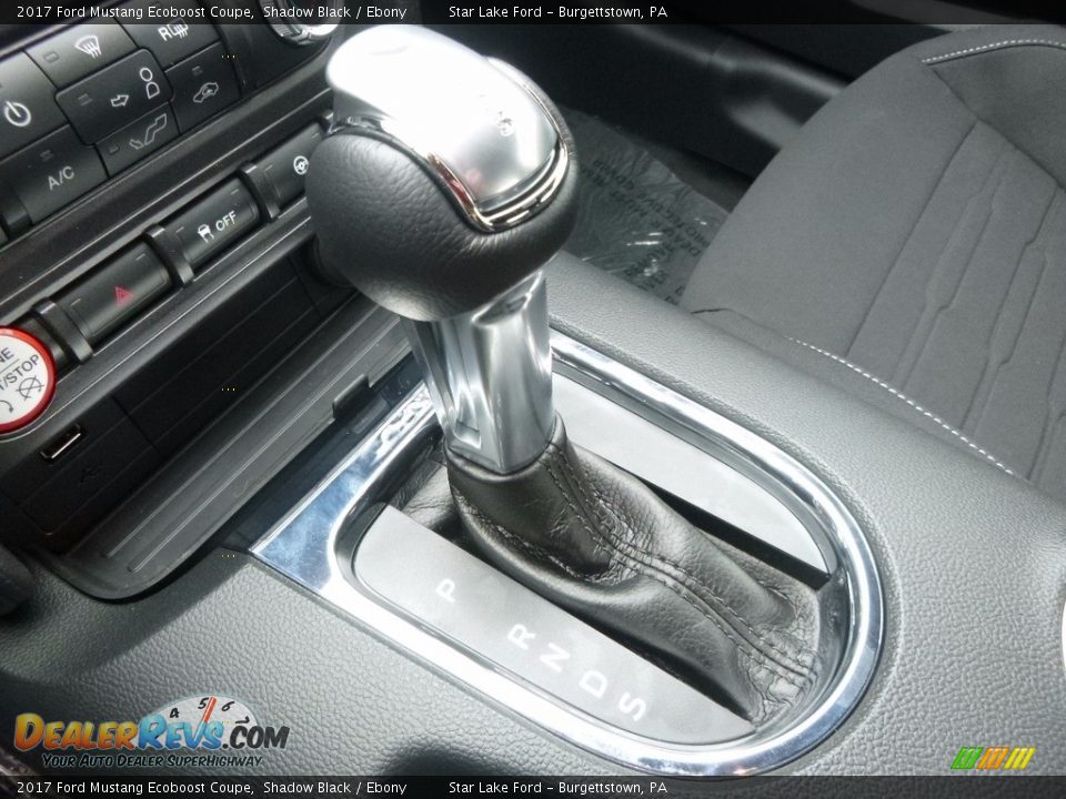 2017 Ford Mustang Ecoboost Coupe Shadow Black / Ebony Photo #16