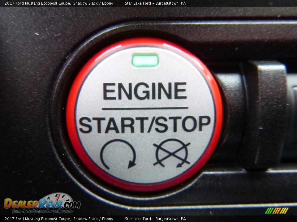 2017 Ford Mustang Ecoboost Coupe Shadow Black / Ebony Photo #18