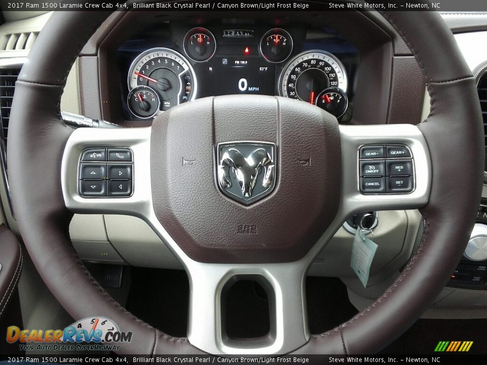 2017 Ram 1500 Laramie Crew Cab 4x4 Steering Wheel Photo #15