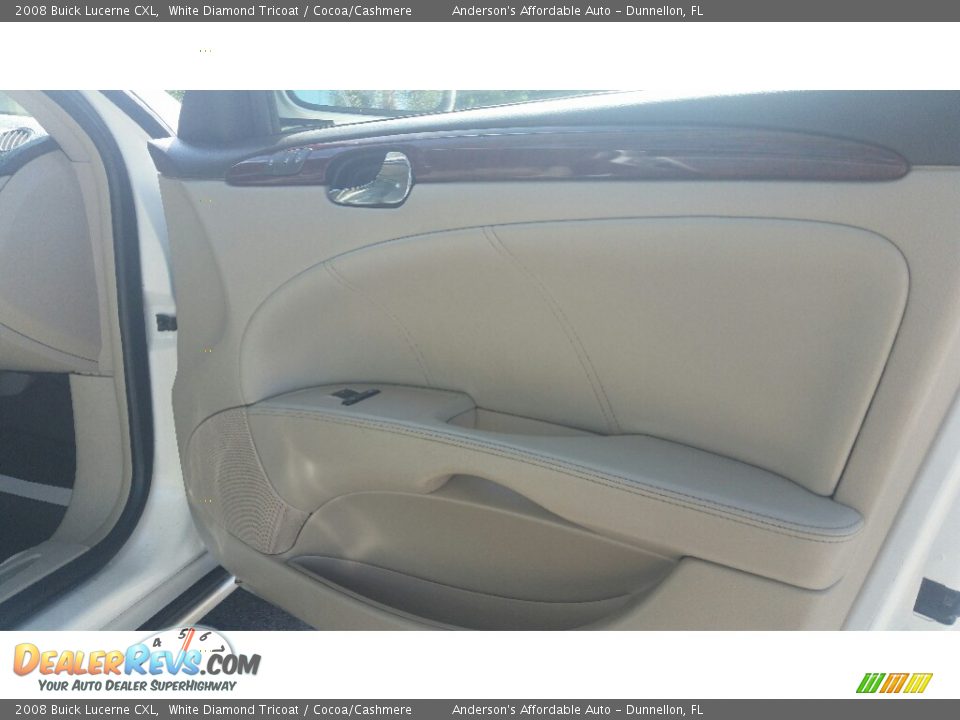 2008 Buick Lucerne CXL White Diamond Tricoat / Cocoa/Cashmere Photo #17