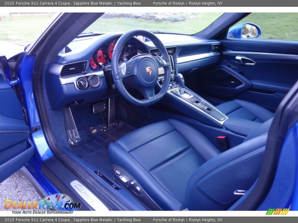 2015 Porsche 911 Carrera 4 Coupe Sapphire Blue Metallic / Yachting Blue Photo #10