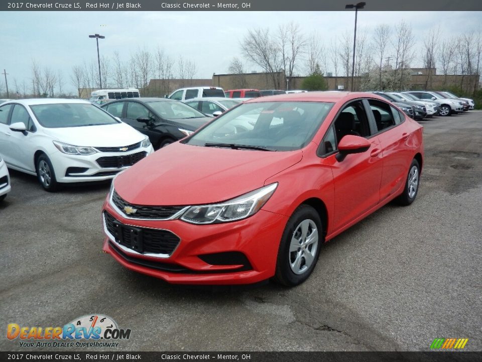 2017 Chevrolet Cruze LS Red Hot / Jet Black Photo #1