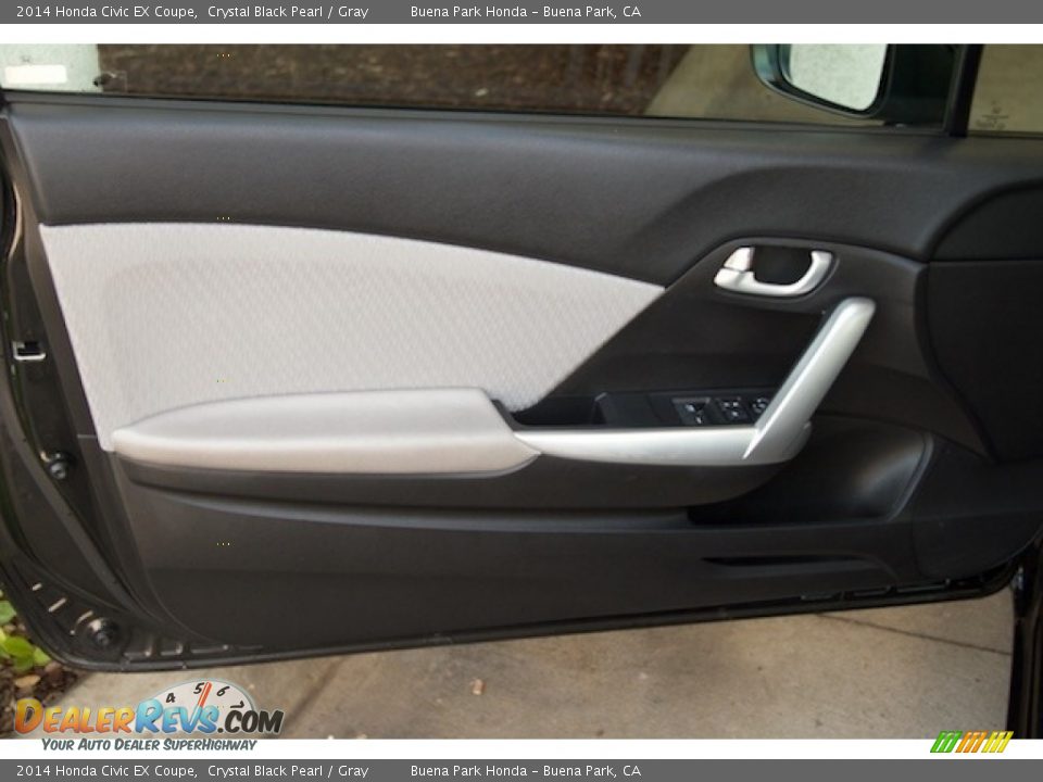 2014 Honda Civic EX Coupe Crystal Black Pearl / Gray Photo #21