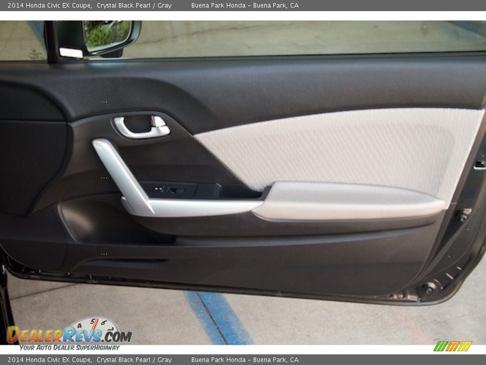 2014 Honda Civic EX Coupe Crystal Black Pearl / Gray Photo #22