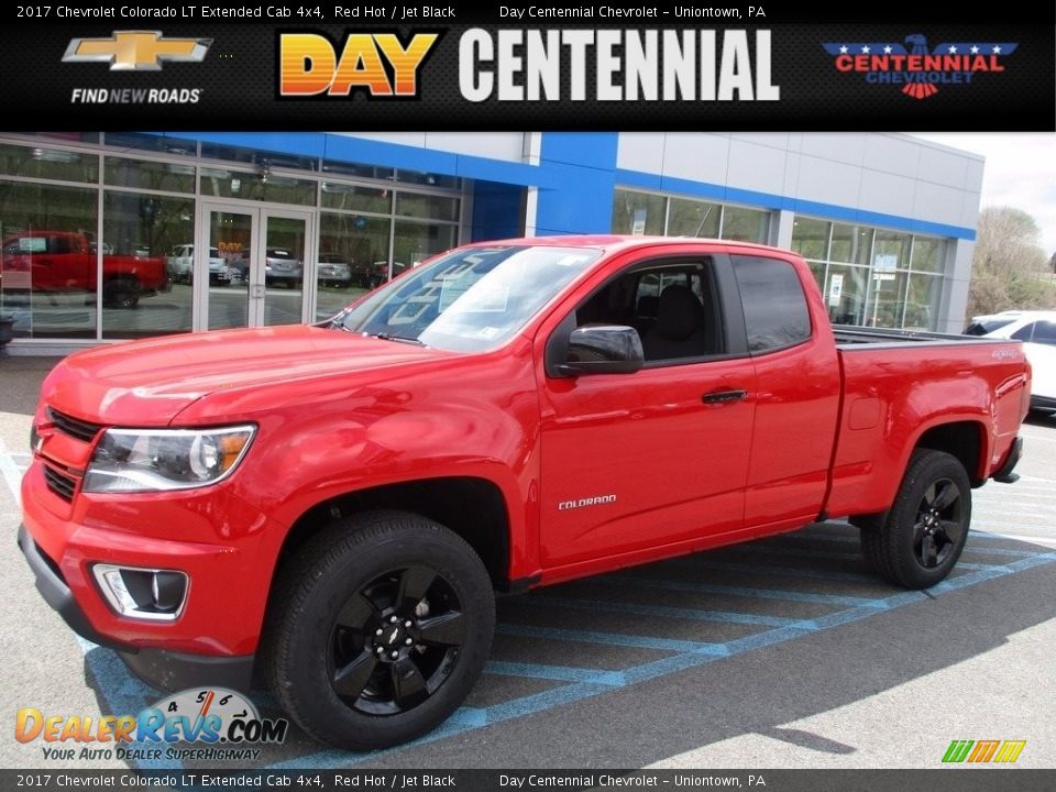 2017 Chevrolet Colorado LT Extended Cab 4x4 Red Hot / Jet Black Photo #1