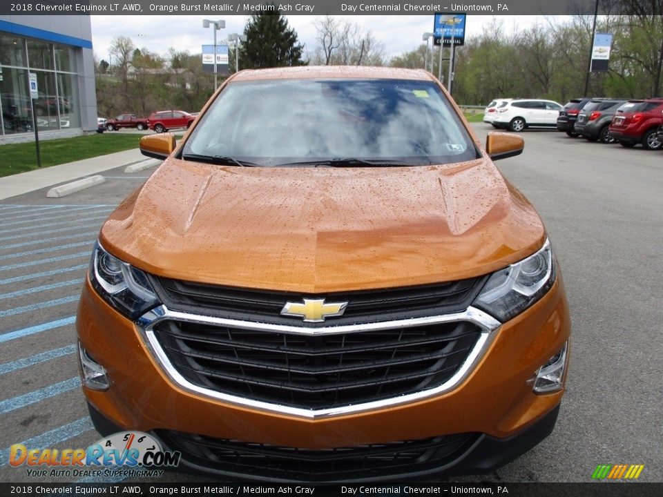 2018 Chevrolet Equinox LT AWD Orange Burst Metallic / Medium Ash Gray Photo #10
