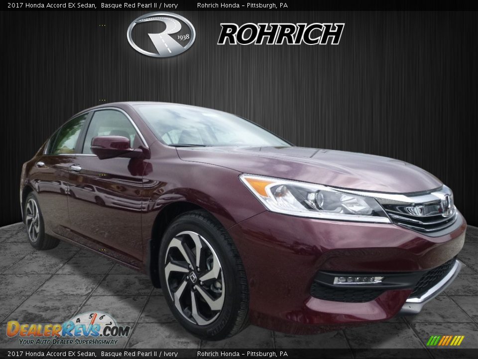 2017 Honda Accord EX Sedan Basque Red Pearl II / Ivory Photo #1