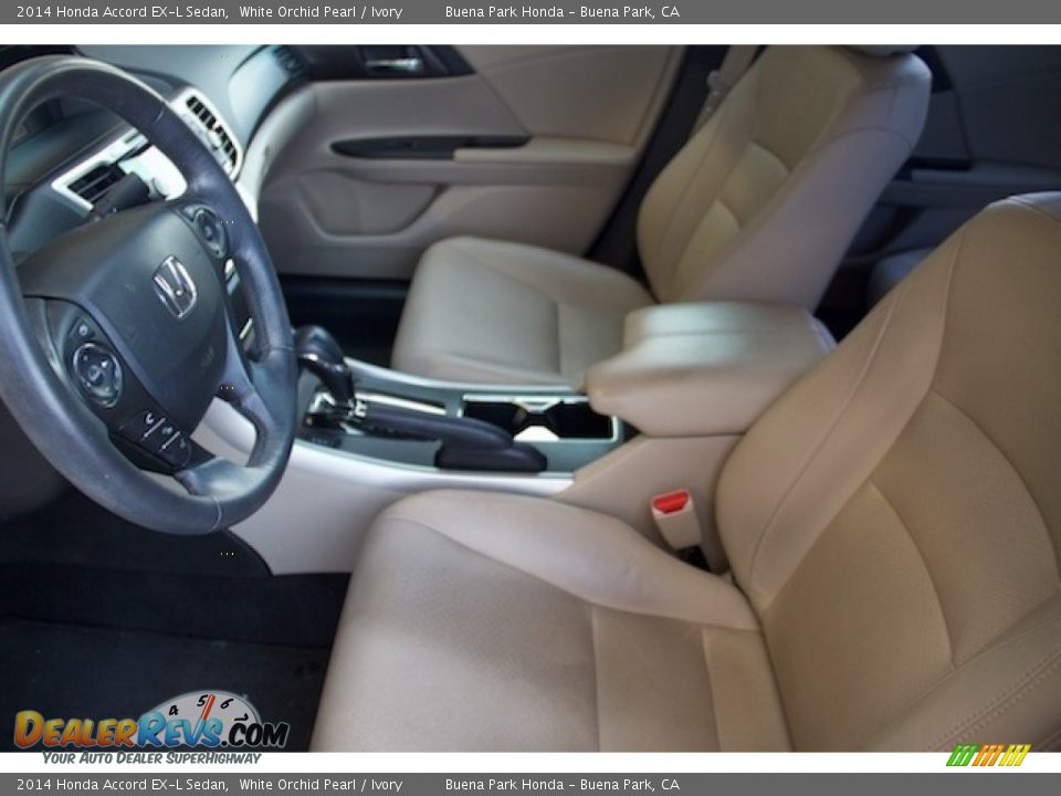 2014 Honda Accord EX-L Sedan White Orchid Pearl / Ivory Photo #3