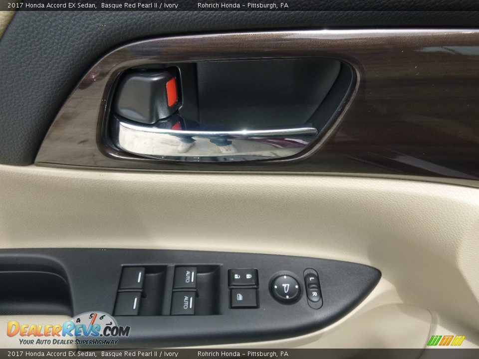 2017 Honda Accord EX Sedan Basque Red Pearl II / Ivory Photo #9