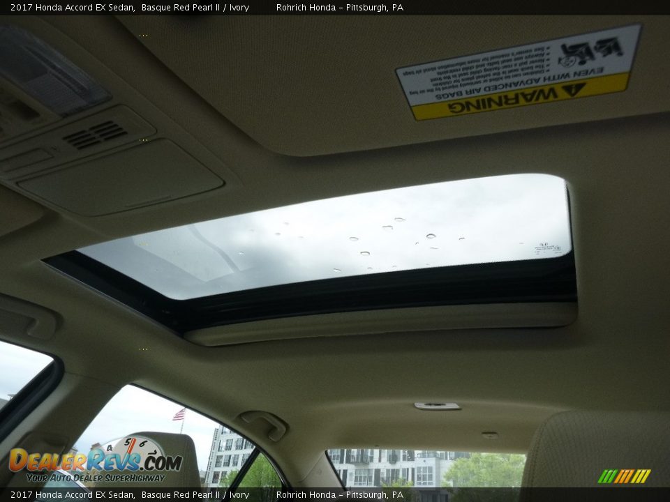 2017 Honda Accord EX Sedan Basque Red Pearl II / Ivory Photo #11