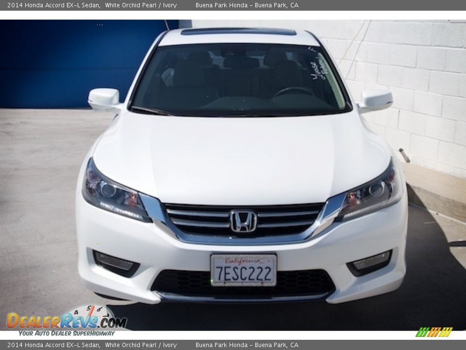 2014 Honda Accord EX-L Sedan White Orchid Pearl / Ivory Photo #7