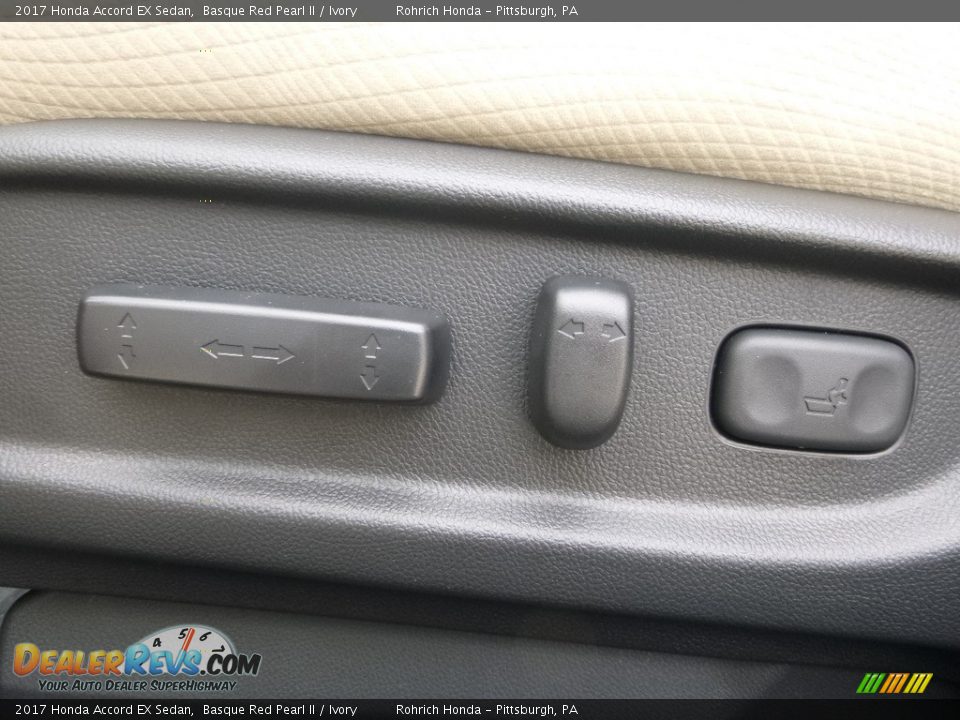 2017 Honda Accord EX Sedan Basque Red Pearl II / Ivory Photo #12