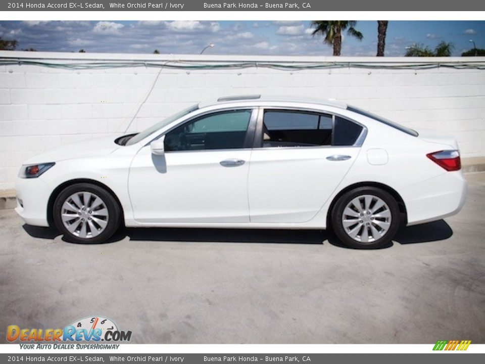 2014 Honda Accord EX-L Sedan White Orchid Pearl / Ivory Photo #8