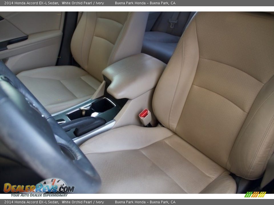 2014 Honda Accord EX-L Sedan White Orchid Pearl / Ivory Photo #12