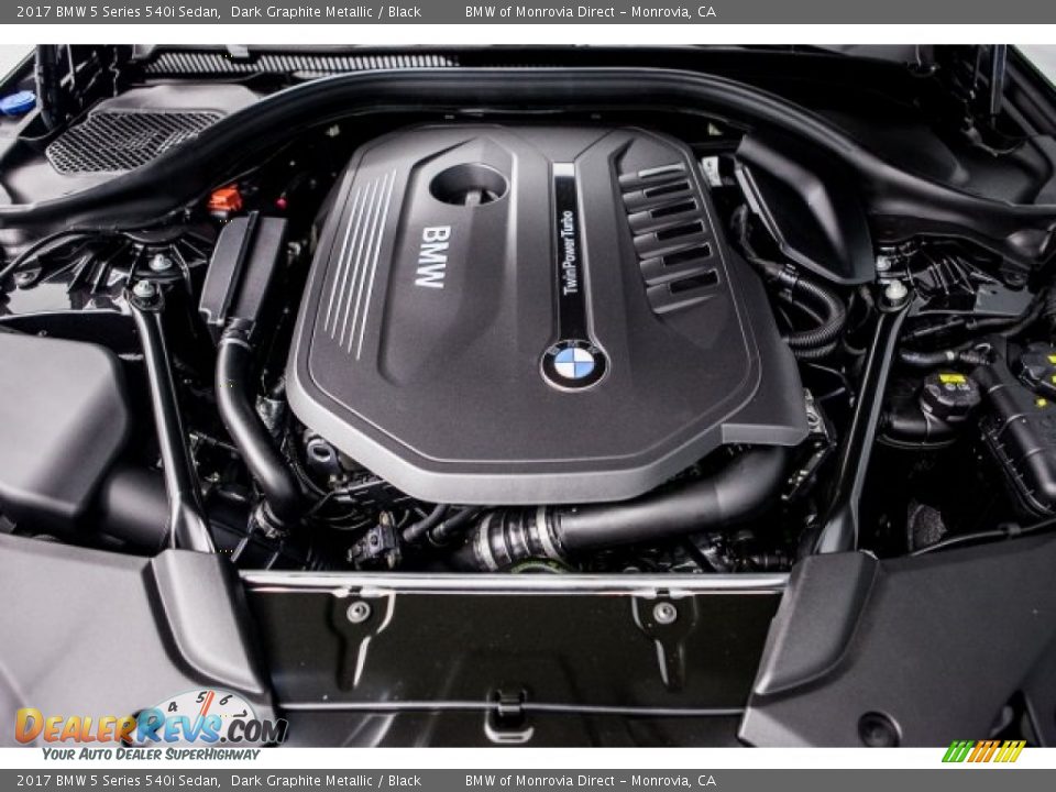 2017 BMW 5 Series 540i Sedan 3.0 Liter DI TwinPower Turbocharged DOHC 24-Valve VVT Inline 6 Cylinder Engine Photo #8
