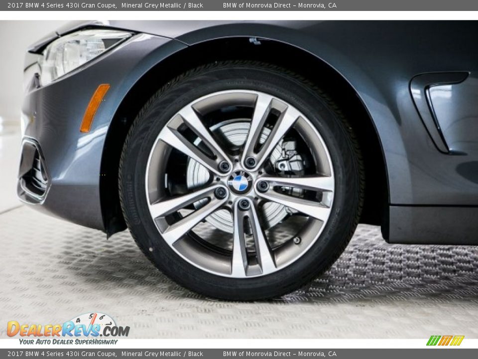 2017 BMW 4 Series 430i Gran Coupe Mineral Grey Metallic / Black Photo #9