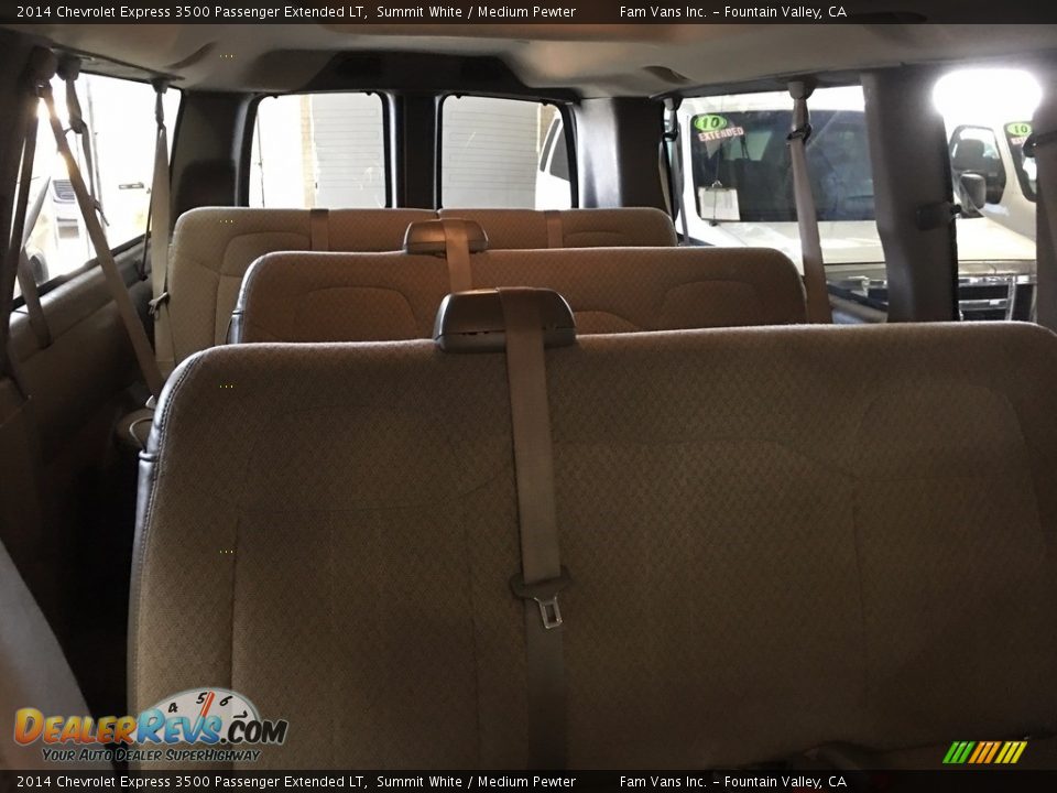 2014 Chevrolet Express 3500 Passenger Extended LT Summit White / Medium Pewter Photo #4
