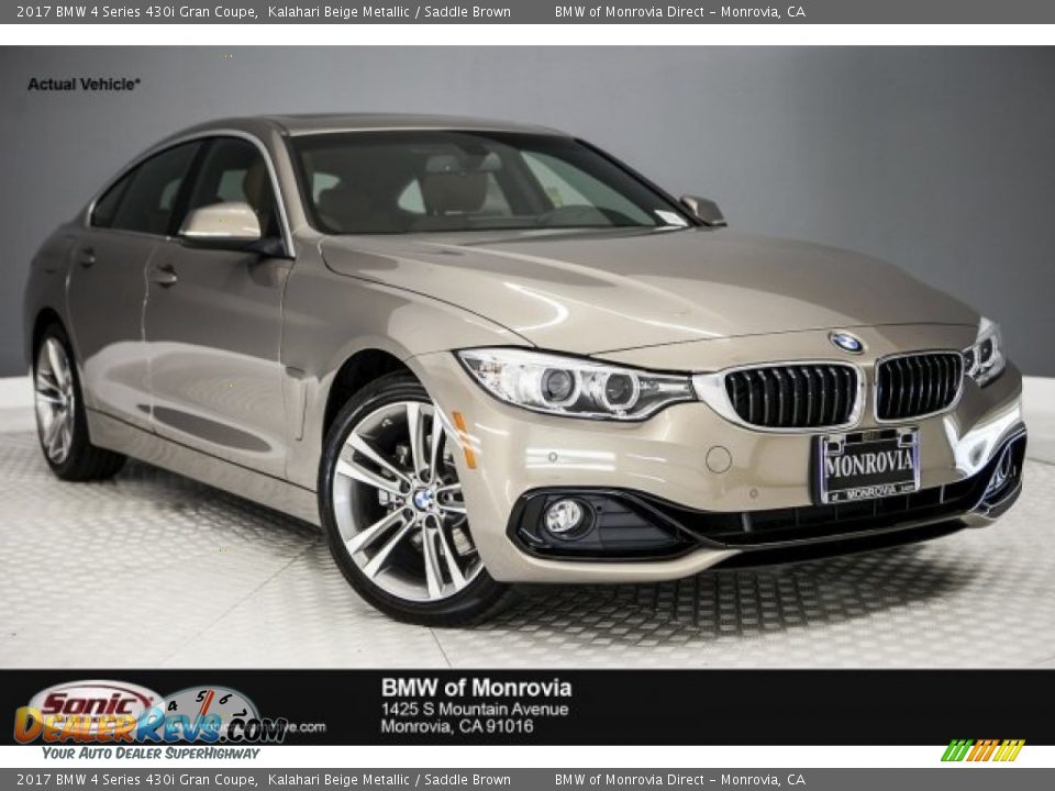 2017 BMW 4 Series 430i Gran Coupe Kalahari Beige Metallic / Saddle Brown Photo #1
