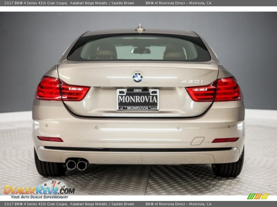 2017 BMW 4 Series 430i Gran Coupe Kalahari Beige Metallic / Saddle Brown Photo #4