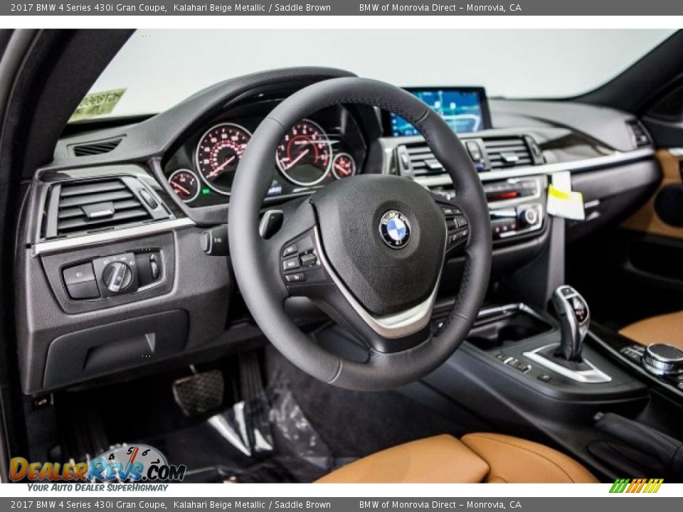 2017 BMW 4 Series 430i Gran Coupe Kalahari Beige Metallic / Saddle Brown Photo #5