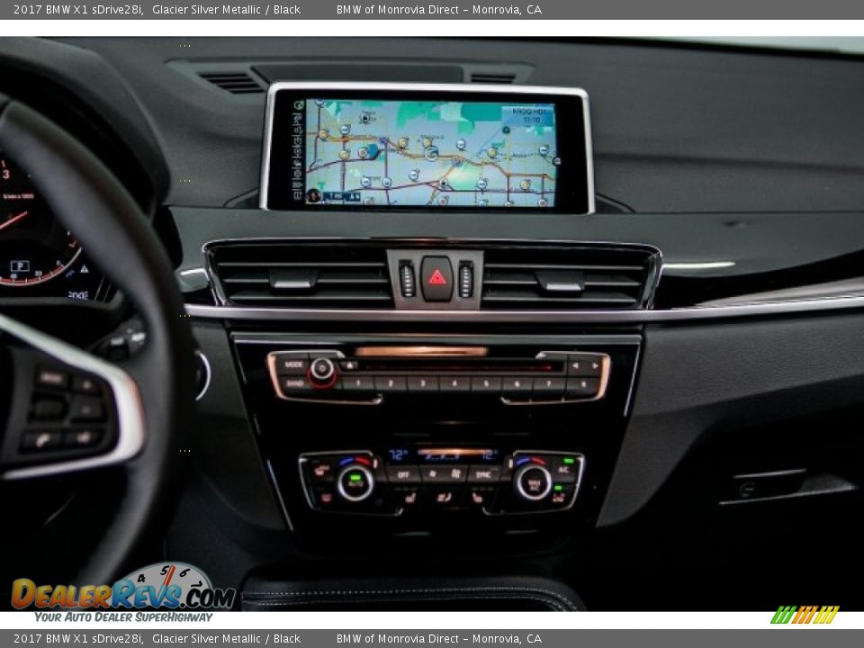 2017 BMW X1 sDrive28i Glacier Silver Metallic / Black Photo #6