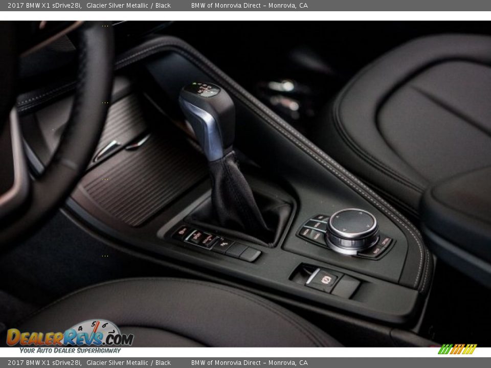 2017 BMW X1 sDrive28i Glacier Silver Metallic / Black Photo #7