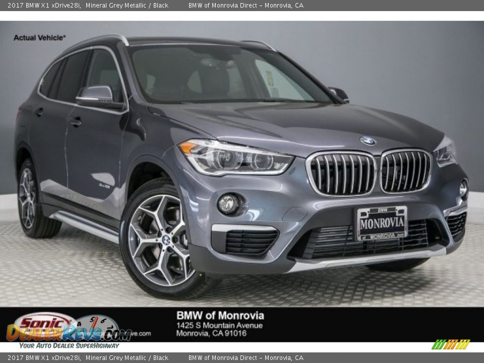 2017 BMW X1 xDrive28i Mineral Grey Metallic / Black Photo #1