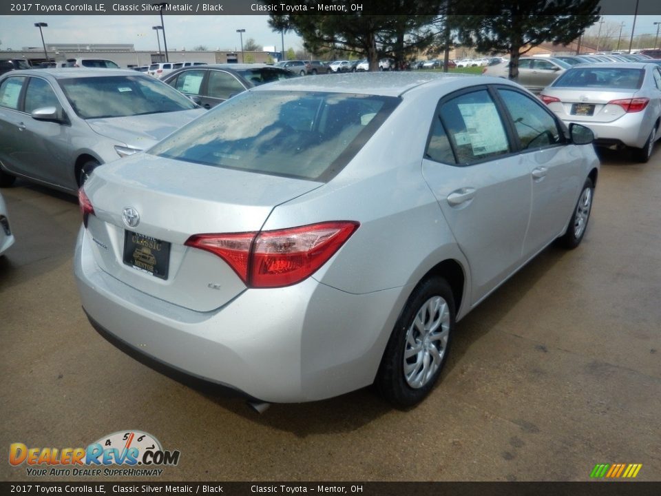 2017 Toyota Corolla LE Classic Silver Metalic / Black Photo #2