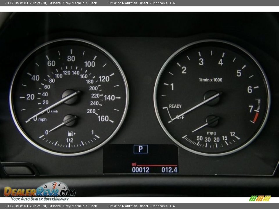 2017 BMW X1 xDrive28i Mineral Grey Metallic / Black Photo #7