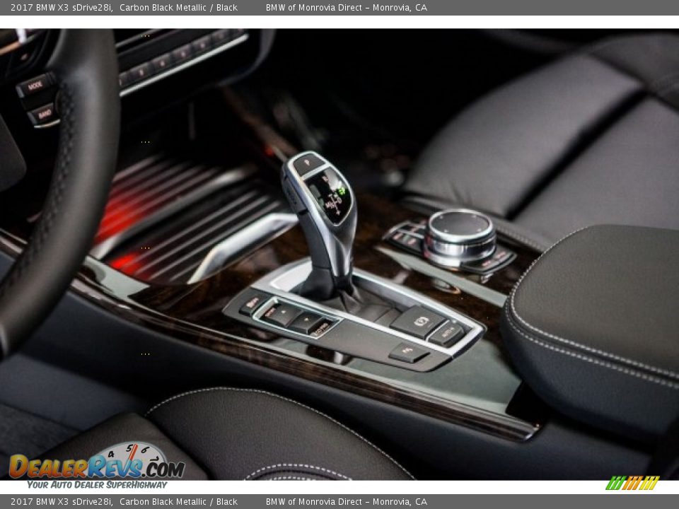 2017 BMW X3 sDrive28i Carbon Black Metallic / Black Photo #7