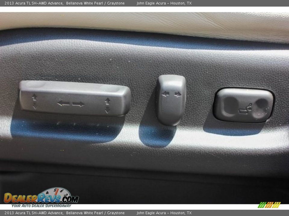 2013 Acura TL SH-AWD Advance Bellanova White Pearl / Graystone Photo #16