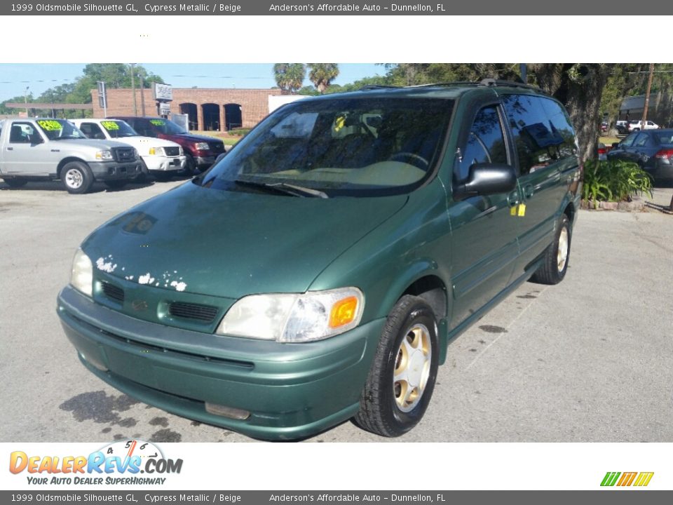 1999 Oldsmobile Silhouette GL Cypress Metallic / Beige Photo #7