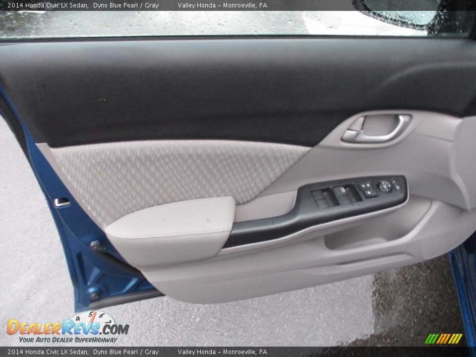 2014 Honda Civic LX Sedan Dyno Blue Pearl / Gray Photo #10