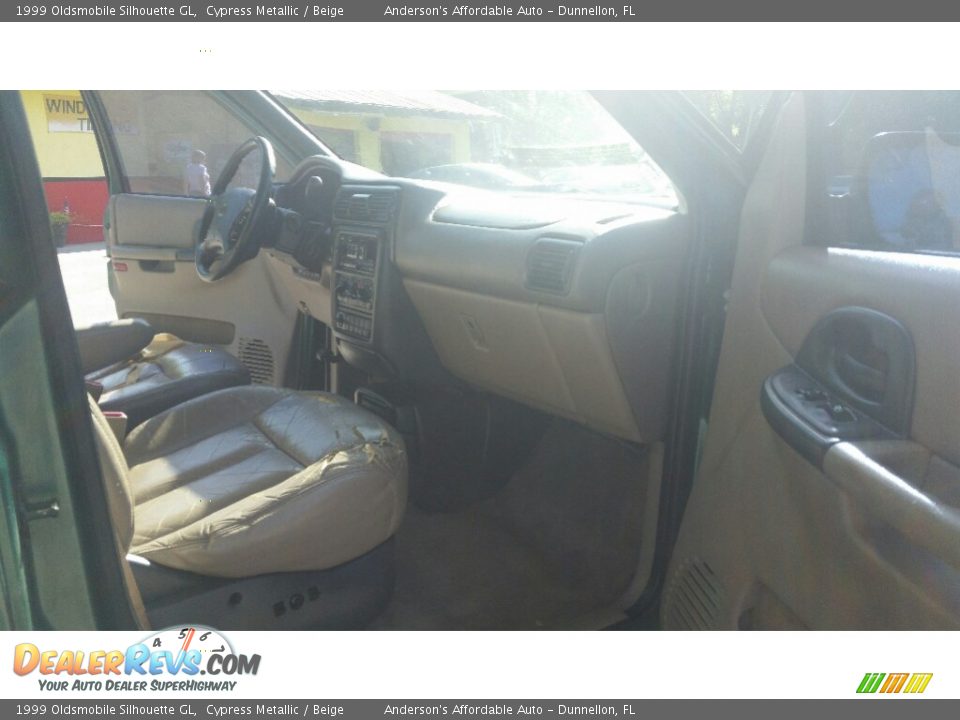 1999 Oldsmobile Silhouette GL Cypress Metallic / Beige Photo #16