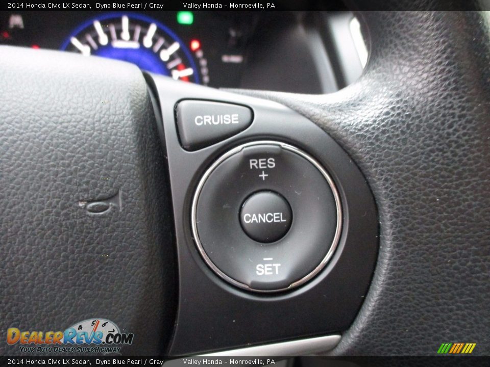 2014 Honda Civic LX Sedan Dyno Blue Pearl / Gray Photo #16