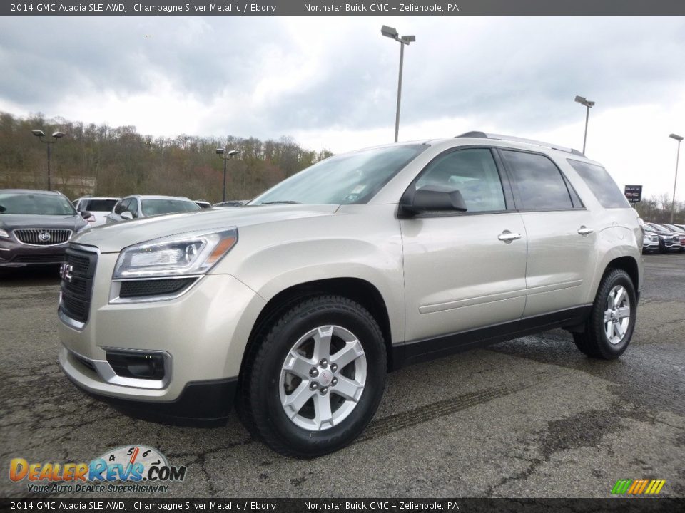 2014 GMC Acadia SLE AWD Champagne Silver Metallic / Ebony Photo #1