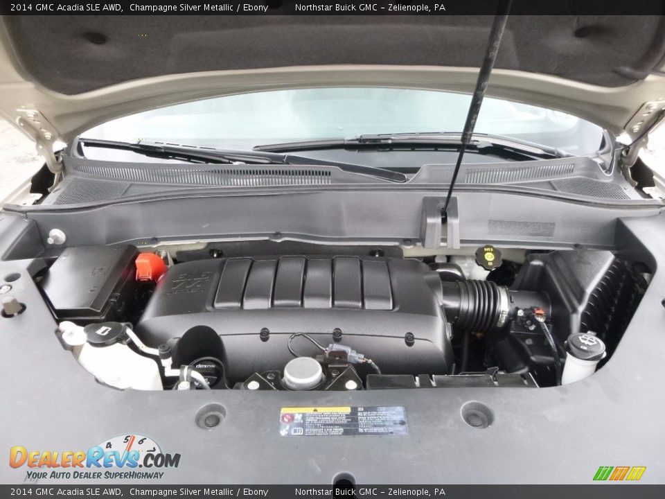 2014 GMC Acadia SLE AWD Champagne Silver Metallic / Ebony Photo #2