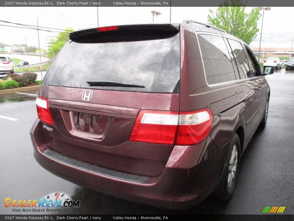 2007 Honda Odyssey EX-L Dark Cherry Pearl / Ivory Photo #5